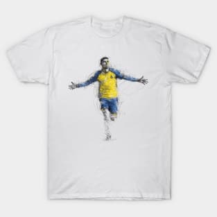 Cristiano Ronaldo Scribble Art T-Shirt